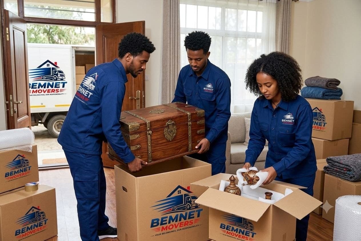 Fragile Item Care — professional movers Addis Ababa, Bemnet Movers